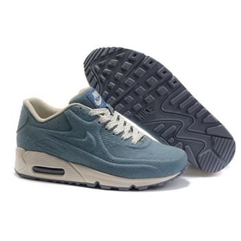 Nike Air Max 90 Hyp Prm Unisex Blue White Running Shoes Clearance